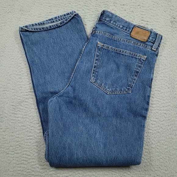 Gap Easy Fit Jeans Mens 35x30 (34x30) Medium Wash Denim Classic Relaxed Vintage - Picture 1 of 6